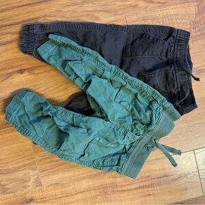 GAP Kids Black and Green Joggers